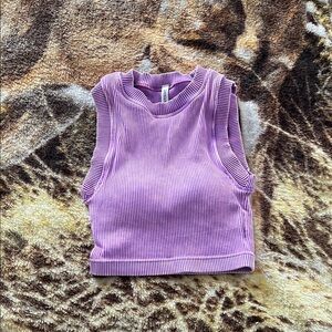 Zenana Outfitters Lilac Ribbed Tank Top